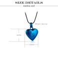 thumbnail image 2 of Heart Cremation Urn Necklace for Pet Ashes Urn Necklace with Pawprint Pet Paw Ashes Necklace for Dog / Cat Pet Memorial Keepsake Jewelry, 2 of 9