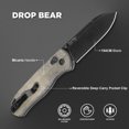 thumbnail image 3 of Kizer Pocket Folding Knife Drop Bear, 154CM Steel Micarta Handle, V3619C4, 3 of 10