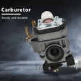 thumbnail image 2 of Carburetor for TH23 TH26 TH34 23CC 25CC 26CC 33CC 35CC Spark Plug Kit Replace, 2 of 8