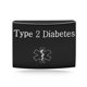 thumbnail image 2 of Placa de Identificación Médica Tobestu Diabetes Tipo 2 Acero Inoxidable, 2 of 9