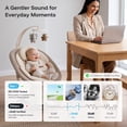 thumbnail image 3 of HARPPA Lumi Electric Baby Swing for Infants with Quiet Motor, 360° Rotating Seat, 3 Swing Modes and 3 Recline Positions, 3 of 11