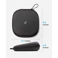 thumbnail image 4 of Soundcore by Anker, funda para auriculares, compatible con todos los auriculares Soundcore sobre las orejas, antiarañazos, resistente al agua y al polvo, resistente a los impactos, bolsillo para, 4 of 5