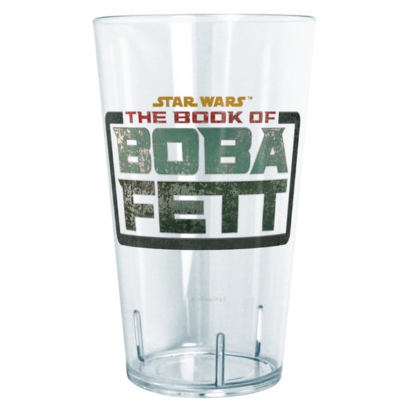 Star Wars: The Book of Boba Fett Distressed Logo Tritan Drinking Cup Clear 24 oz.