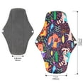 thumbnail image 2 of 5 Pcs Reusable Sanitary Pads,Washable Multicolor Cloth Menstrual Pads/Menstrual Towel/Sanitary Napkins with Bamboo Charcoal Absorbent Layer,Bamboo Cloth Pads with 1 Mini Waterproof Portable Bag, 2 of 8