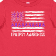 thumbnail image 4 of Inktastic Epilepsy Awareness Purple Ribbons and Flag Boys or Girls Baby T-Shirt, 4 of 5
