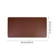 thumbnail image 3 of Ke1Clo Brown Mouse Pad under $5! Cork Bottom PU Leather Desk Pad for Office Student, 11.8x23.62 inch, 3 of 7