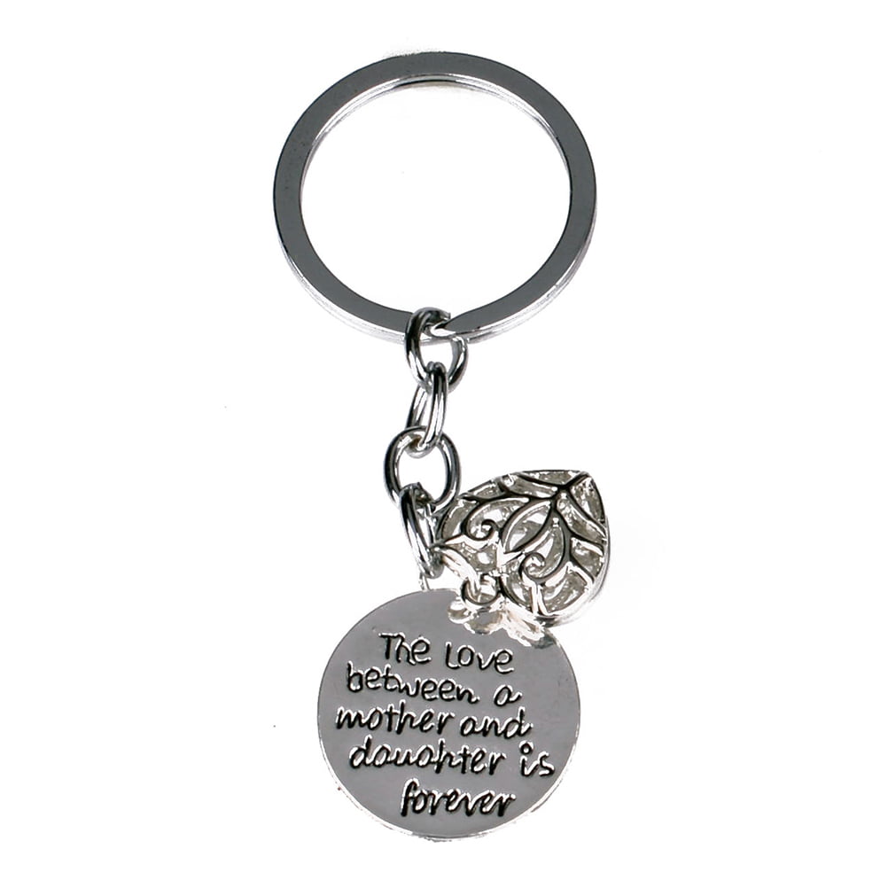 Inspirational Gifts For Mothers Day Father Keychain Keyring Pendant Mom Dad New 