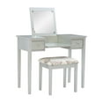 thumbnail image 4 of Atlin Designs 2 Piece Transitional Wood Bedroom Vanity Set in Silver, 4 of 17