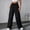 Black women wide leg cargo pants a1, variant on Cagogo Women Wide Leg Cargo Pants with Pockets Casual Loose Drawstring Long Trousers Summer Workout Lounge Beach Travel Utility Bottoms, Army Green M