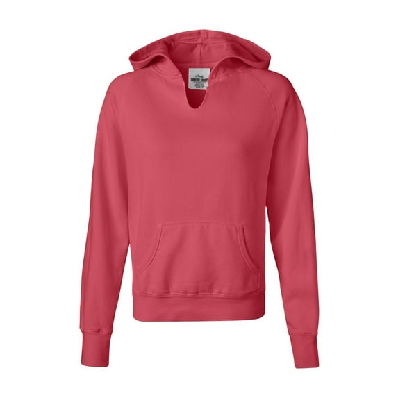 Comfort Colors - Women's Garment Dyed Ringspun Hooded Pullover - 1595