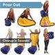 thumbnail image 4 of Bolsa para guardar juguetes, cesta para guardar juguetes y tapete de juego, cesta plegable para guardar juguetes con tapete de juego para niños, para uso en interiores y exteriores., 4 of 5