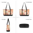 thumbnail image 6 of FORMRS Canvas Laptop Tote Bag for Women with 15.6" Computer Compartments Shoulder Handbag, Red Starfish, 6 of 7