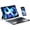 black, variant on Slim Bluetooth Keyboard with Touchpad & 7-Color Backlight, Multi-Device Compatible