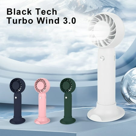 

sunsanly Powerful Handheld Fan with 3 Speed Settings Brushless Motor Low Noise Indoor Outdoor USB Rechargeable Fan