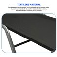 thumbnail image 4 of EasyGo Product Chaise Lounger – Aluminum Sun Lounge Chair – Adjustable Outdoor Patio Beach Porch Swing Pool-Five-Position Recliner-Lightweight All Weather, Black 2 Pack, 4 of 7