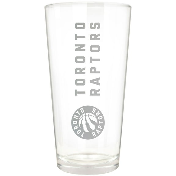 Toronto Raptors Etched 16oz. Vertical Rally Cry Pint Glass