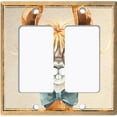 thumbnail image 6 of Metal Light Switch Plate Outlet Cover Nerdy Baby Llama Portrait LLA005, 6 of 13