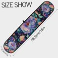 thumbnail image 3 of Yayeee Double Oven Mitt Kitchen Heat Resistant Baking 35" x7" Quilted Glove, Puprle Ethereal Floral Harmony, 3 of 6
