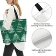 thumbnail image 3 of Fotbe Christmas Trees Bolsa Tote Estética de Lona con Estampado para Mujer - Bolsa Reutilizable de Hombro Casual para Vacaciones, Compras, Trabajo y Gimnasio, 3 of 8