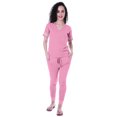 thumbnail image 1 of Moomaya Ensemble de Nuit Uni pour Femmes avec Pyjama en Coton Tenue de Nuit 2 Pcs Chemises de Nuit, 1 of 7