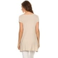 thumbnail image 4 of Women's Casual Solid Color Blouse Tunic Top Shirt, 4 of 4
