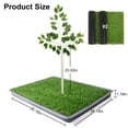 thumbnail image 4 of Fake Grass Pee Pad for Dogs, Artificial Grass for Dog Training, Litter Box Tray,2 Pack Replaceable Grass Indoor/Outdoor Puppy/Large Dogs, Washable,Easy Assemble Cleaning, Large 26"x26", 4 of 8