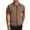 Brown, variant on Bzhegqhd Men's Summer Cool Silk Short Sleeved Knitted Sweater with A Collar and Cardigan Top Short Sleeved Collar Top/shirt