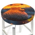 thumbnail image 3 of Hirioo Glowing Mushroom In Forest for Round Bar Stool Seat Covers Washable Stool Cushion Slipcover Elastic Bar Chair Covers for 12-14 Inch Chair-14 inch, 3 of 7