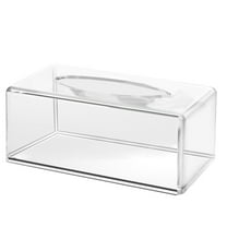 Xoxingysm Tissue Box 22X12X9Cm,Acrylic Cotton Square Pads Holder Acrylic Tissue Box Holder Square Clear Acrylic Tissue Box Cover for Facial Tissue Napkins