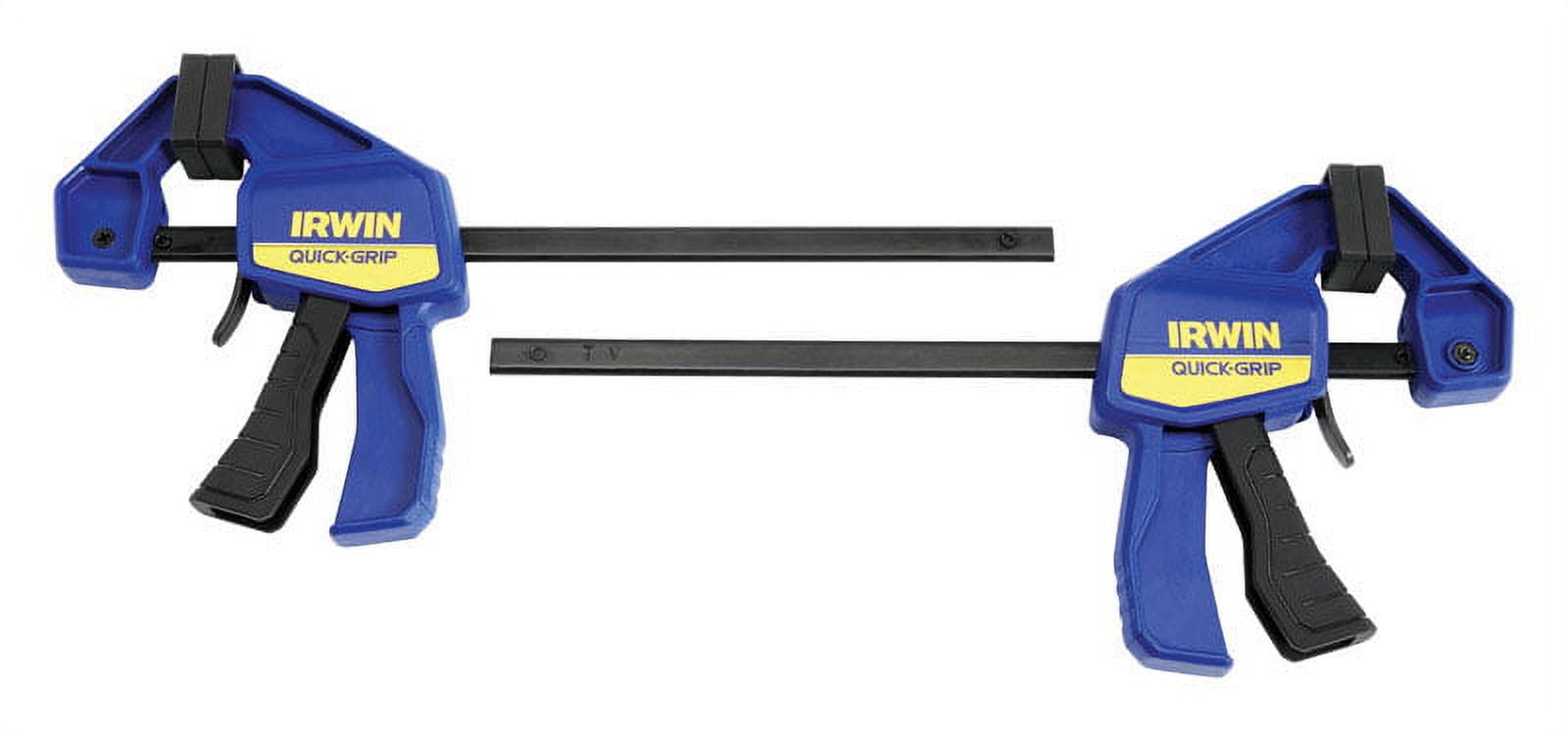 Irwin Quick-Grip 6 in. x 2-7/16 in. D Bar Clamp 100 lb. 2 pk