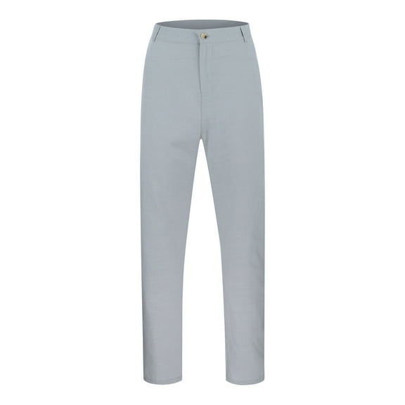 Men's Casual Pants Men’ s Solid Casual Pocket Wide Leg Pants Elastic Waist Belt Loose GY2 3XL