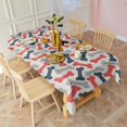thumbnail image 4 of Dog Bones Rectangle Tablecloth 60"x102",Waterproof Polyester Rectangle Table Cloth, Wipeable Spillproof Polyester Tablecloth for Dining, Camping, Indoor and Outdoor, 4 of 6
