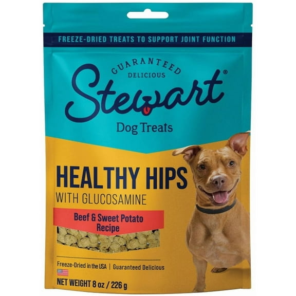 Stewart Healthy Hips Freeze Dried Beef and Sweet Potato Treats with Glucosamine [New Dog Supplies, Dog Meat and Jerky Treats, Dog Natural Treats, Stewart, Dog Supplies] 8 oz