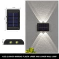 thumbnail image 4 of Yuarrent Lámpara decorativa de luz Solar de 2 piezas, valla que funciona con batería, iluminación de carretera, luces de calle ahorradoras de energía, Iluminación y accesorios Luz blanca Yuarrent HA073190-01, 4 of 6