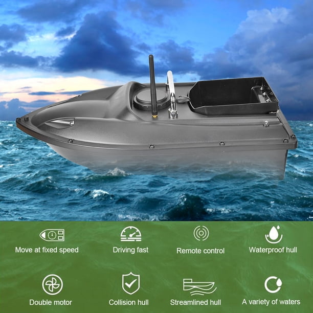 Bateau Appât De Pêche Télécommandé – Grande Capacité 1,5kg, Batterie 5200mAh, Autonomie 3h, Portée 500m, Feux LED, Double Moteur – Idéal Pour La Pêche En Lac Et Rivière Bateau Appât De Pêche Télécommandé – Grande Capacité 1,5kg, Batterie 5200mAh, Autonomie 3h, Portée 500m, Feux LED, Double Moteur – Idéal Pour La Pêche En Lac Et Rivière