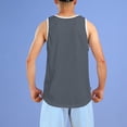 thumbnail image 4 of pstuiky Camisetas sin mangas para hombre, Camiseta deportiva de tirantes con cuello redondo, transpirable, informal, de color liso, para hombre Camisas para hombres xl, 4 of 5
