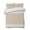 Khaki, variant on Beige Striped Summer Quilt Set Twin Size,Soft Quilted Bedding Set with 2 Pillow Shams,Farmhouse Luxurious White Stripes Modern Abstract Art All Season Bedspread Coverlet for Bedroom 68"x86"