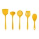 thumbnail image 1 of Wok antiadherente de 5 piezas de utensilios de cocina con mango de tubo de silicona - Juego de utensilios de cocina, 1 of 5