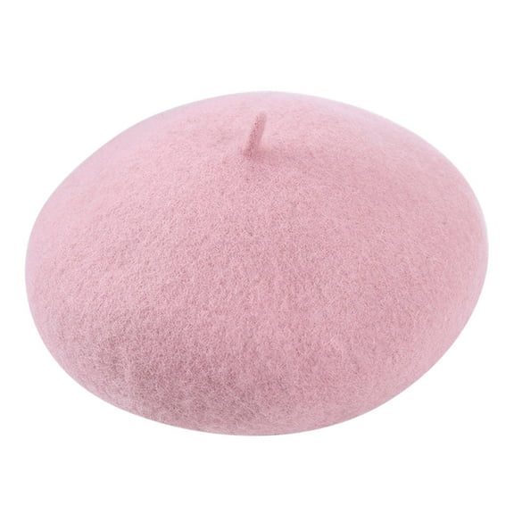 lnmuld Classic Wool Beret Hat Solid Vintage French Style Artist Cap for Women Size:One Size