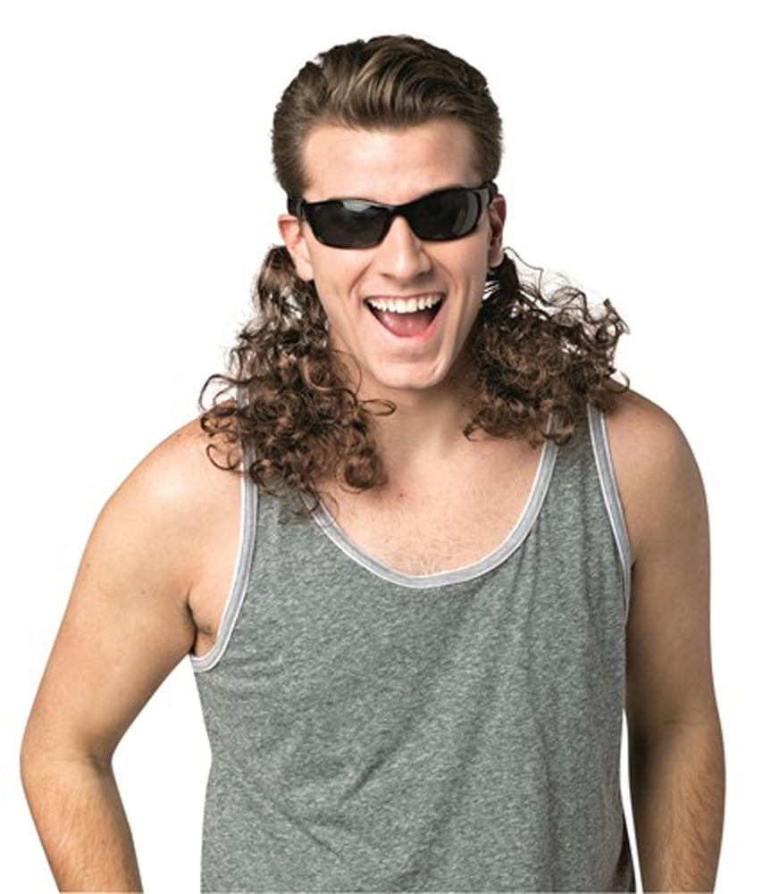 Hair Dudes Curly Brown Halloween Costume Accessory