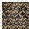thumbnail image 3 of Soimoi Bird Print - Green, Viscose Rayon Fabric Material - 42 Inch Wide, 1 Yard, Unstitched Material For Dresses, Blouses, Skirts, Sleepwear, Kids Clothing, 3 of 6