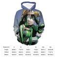thumbnail image 2 of Tsuyu Asui Unisex Adult Hoodie Casual Hooded Sweatshirt Pullover Novelty 3D Printed Sweater Jacket 3XL, 2 of 8