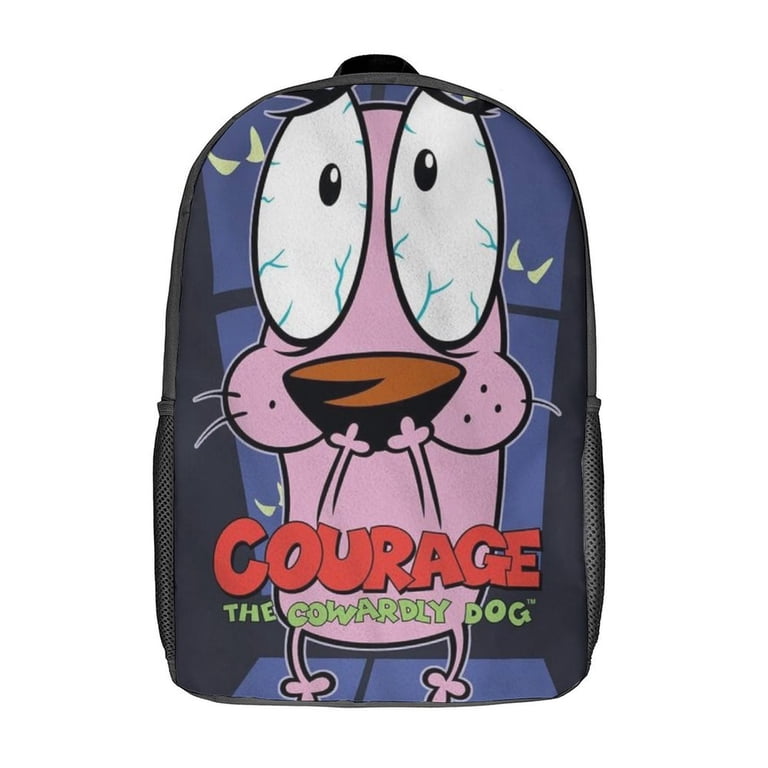 Courage The Cowardly Dog Backpack, 17 Inch Laptop Backpack, Water