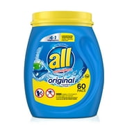 all with Stainlifters Original Mighty Pacs Laundry Detergent Pacs, 4 in 1 Stainlifters, One Tub, 60 Count