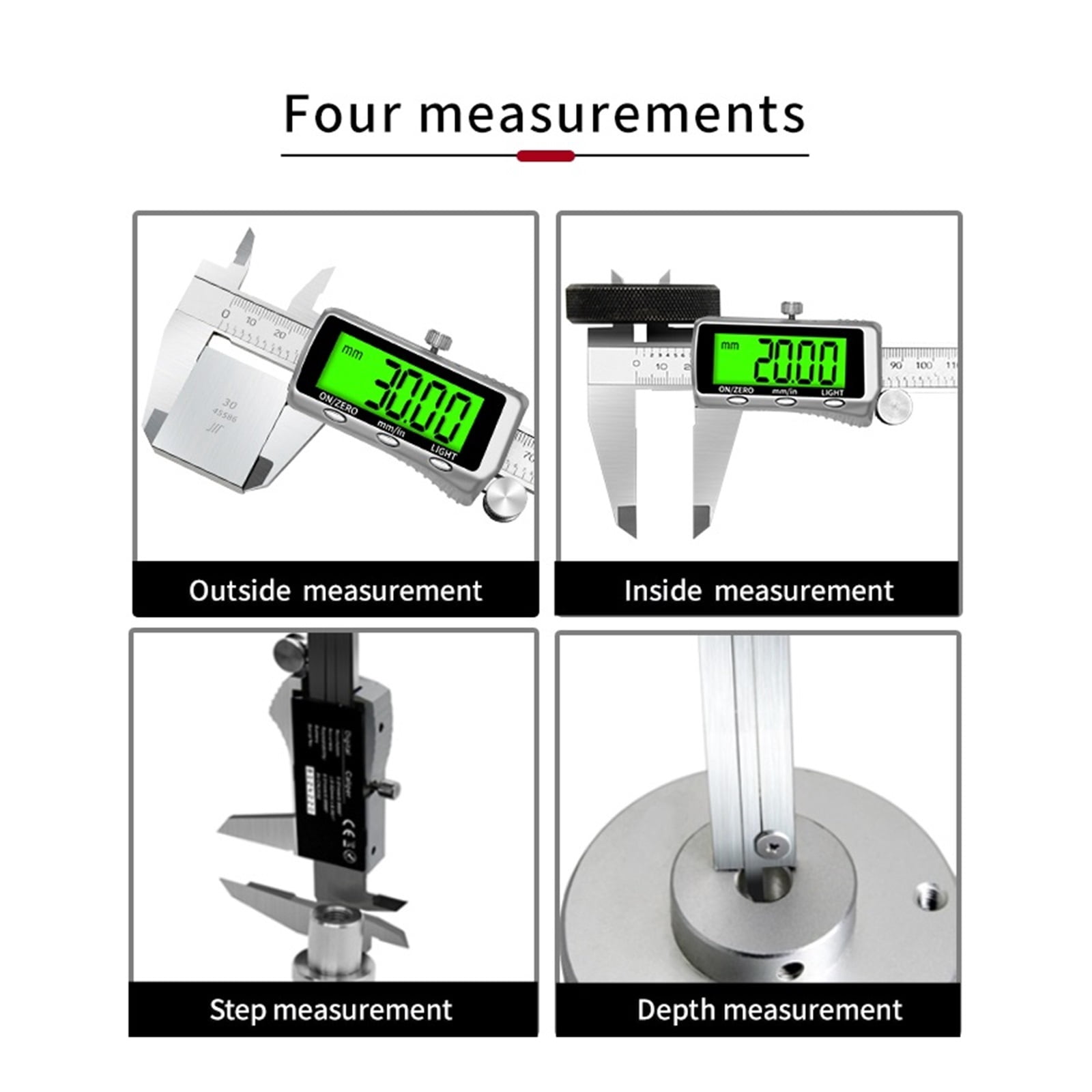 Digital Caliper 150 Mm 6 Inch Measurement Tool Stainless Steel Vernier Caliper Factory Supply IP54 Waterproof ,Accurate Measurement