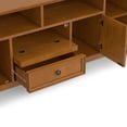 thumbnail image 6 of Simpli Home Simpli Home Amherst 72 inch Wide Solid Wood Transitional TV Stand in Light Golden Brown For TVs up to 80 inches, 6 of 13
