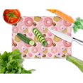 thumbnail image 2 of Watercolor Sweet Pastries Glass Cutting Board Large, 2 of 2