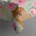 thumbnail image 5 of Pomeranian Dog and Flower Floral Square Tablecloth,Waterproof Square Table Cover,Wipeable Spillproof Washable Table Cover for Home Kitchen Party Decor 42"X42"(107x107cm), 5 of 6