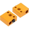 thumbnail image 3 of MasteelfCA 2pcs 3D Printer Parts Aluminum Alloy Extruder Heater Block with Throat Tube, 3 of 7