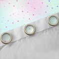 thumbnail image 4 of Manfei Cute Watercolor Stars Blackout Curtains,Sprinkle Print Window Curtains Pack of 2 (38x45 Each),Multicolor, 4 of 6